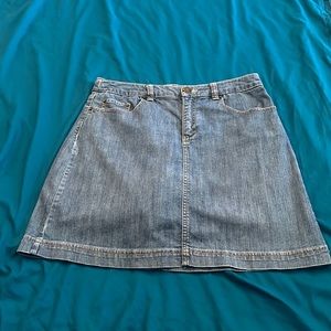 Croft & Barrow Blue Denim Skirt